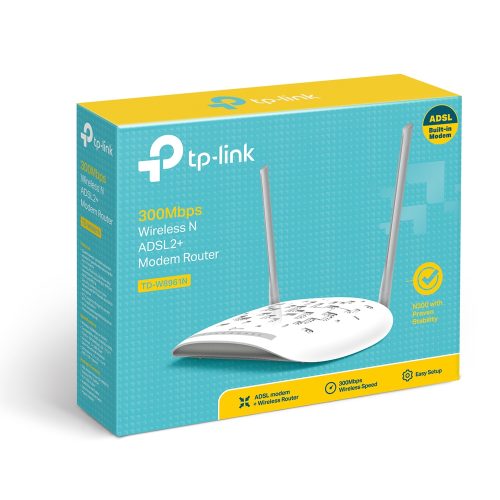 Routeur ADSL2+ Wi-Fi N 300 Mbps TD-W8961N