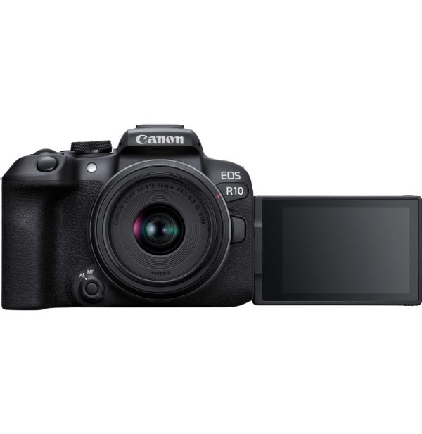 Appareil photo hybride Canon EOS R10 + objectif RF-S 18-45mm F4.5-6.3 IS STM (5331C010AA)